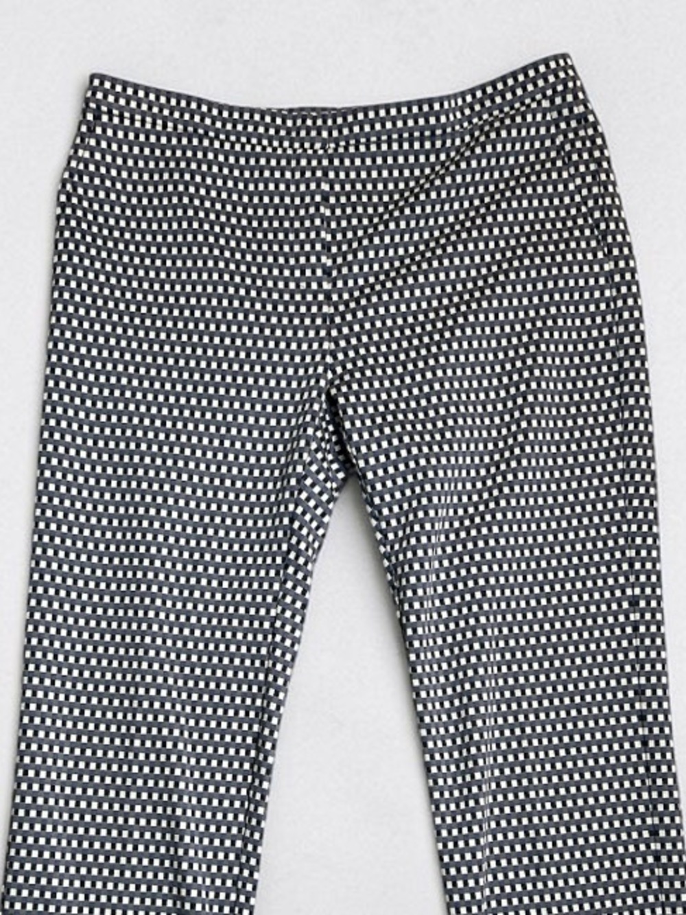 Max Mara Weekend Stretch Geometric Straight Leg Trousers Size XL